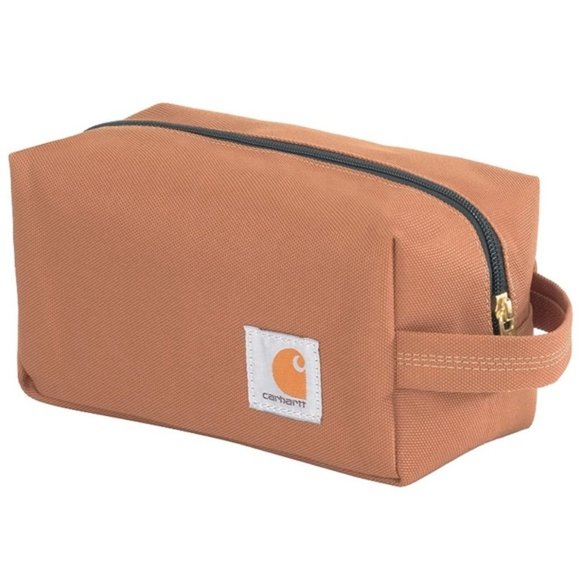 New Carhartt Brown Toiletry Bag - Picture 2 of 5